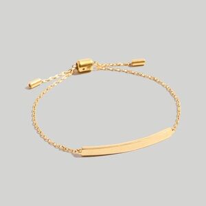 Madewell Dainty Bar Chain Bracelet Gold